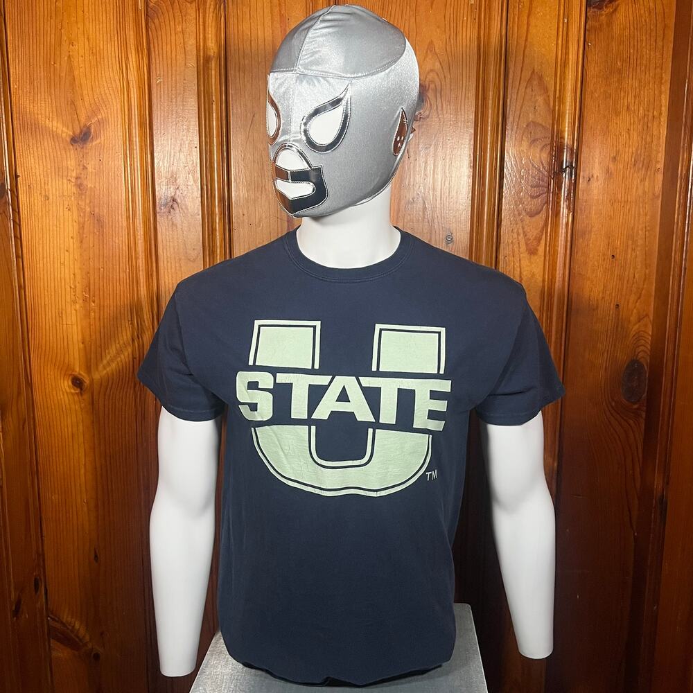 Gildan M College T Shirt Navy Regular Campus